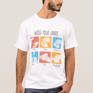 T-shirt Laver tes mains