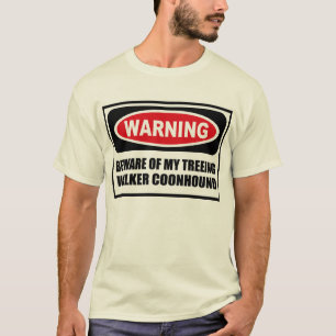 T-shirt L'avertissement PRENNENT GARDE de MON COONHOUND