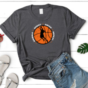 T-shirt Laveuse, Tir, Souhaiter, Répéter, Basket