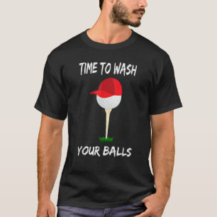 T-shirt Lavez Toujours Vos Boules Vêtements De Golf Boule