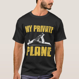 T-shirt L'avion privé des femmes Humour d'outil à main pou