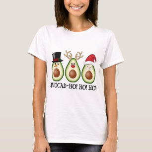 T-shirt L'Avocado de Noël Frosty, Rudolph et Père Noël