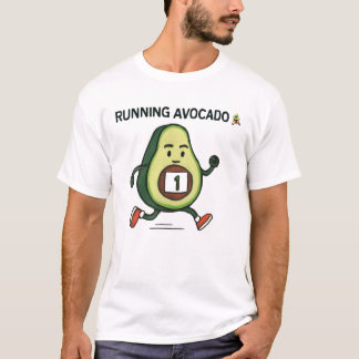 T-shirt L'Avocado 🥑 un design de dessin animé sportif