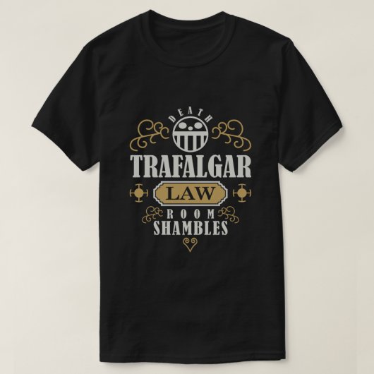 T-shirt LAW Room Shambles Pirate Trafalgar D (Design devant)