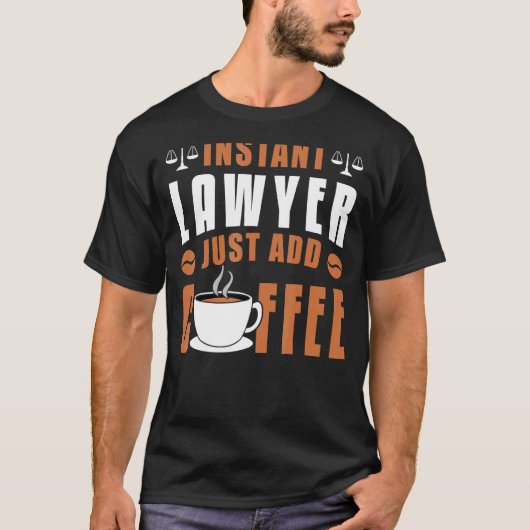 T-shirt Law School Student Clerk Avocat Instantané Juste A (Devant)
