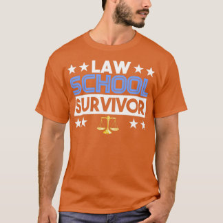 T-shirt LAW SCHOOL SURVIVOR Cadeaux étudiants en droit Avo