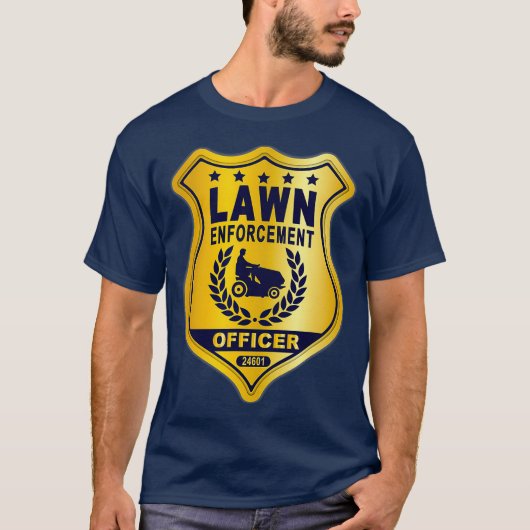 T-shirt Lawn Enforcement Officer Landscape Gardener (Devant)