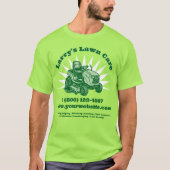 T-shirt Lawnmower Lawn Care Business Template (Devant)