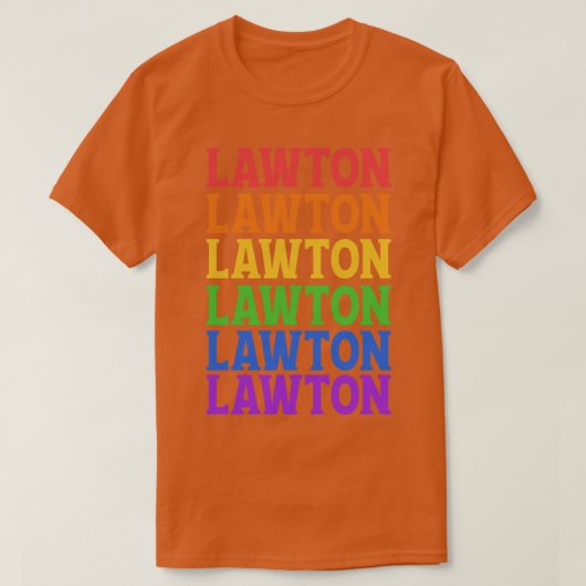 T-SHIRT LAWTOWN COLORFUL CITY (Design devant)