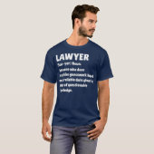 T-shirt Lawyer Definition Funny Law School Student Gift (Devant entier)