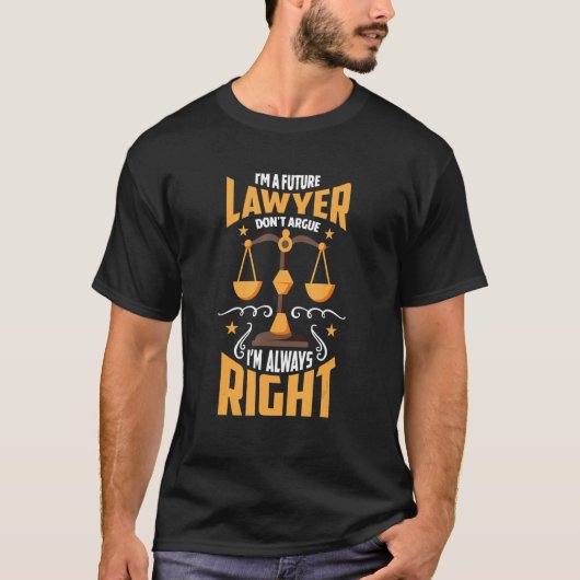 T-shirt Lawyer Student Attorneys Law Firm Accessories (Devant)