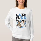 T-shirt Laze Furr Days - Cute Lazy Cats Design (Devant)
