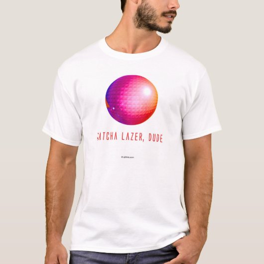 T-shirt Lazer de Catcha, type (9a) (Devant)