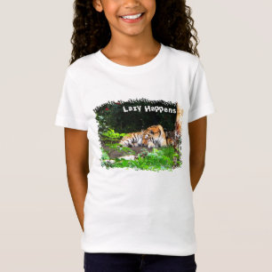 T-Shirt Lazy arrive le tigre de Sibérie