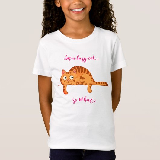 T-Shirt Lazy Cat (Devant)