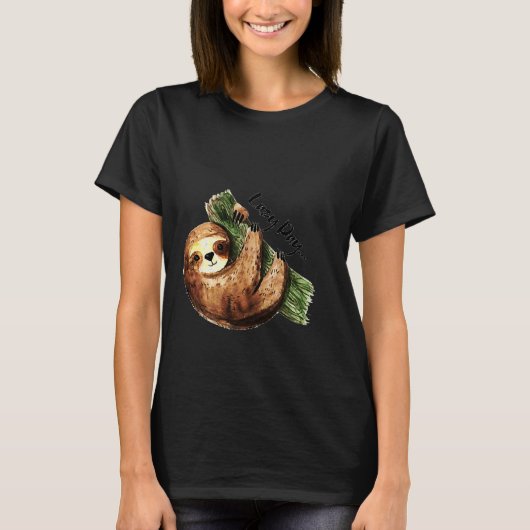 T-shirt Lazy Day Sloth 107 (Devant)