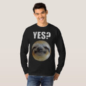 T-shirt Lazy Funny Sloth Oui (Devant entier)