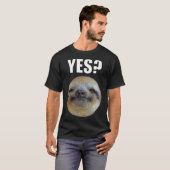 T-shirt Lazy Funny Sloth Oui (Devant entier)