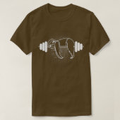 T-shirt Lazy Gym Sloth Barbell (Design devant)