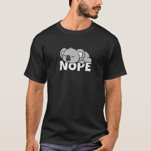T-shirt Lazy Koala Oear Pas Aujourd'Hui Non