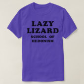 T-shirt Lazy Lizard School D'Hédonisme (Design devant)