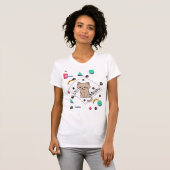 T-shirt Lazy Meow – best Lazy Cat Design (Devant entier)