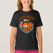 T-shirt Lazy Mode On Red Pandas Cute Pet Animal Panda Love (Devant)