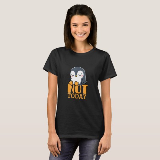 T-shirt lazy penguin (Devant entier)