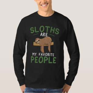T-shirt Lazy Sloth Cute Zoo Animal Wildlife Sloth