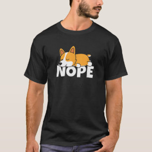 T-shirt Lazy Welsh Corgi Dog T Shirt Comic Idée cadeau mig