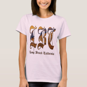 T-shirt lbc, Long Beach, Californie, surf, plage, océan, s