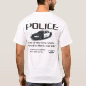 T-shirt LD219black et blanc (Dos)