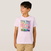 T-shirt Le 10e anniversaire de la naissance de l'enfant (Devant entier)