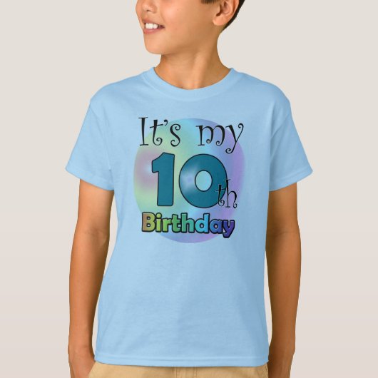 T-shirt Le 10e anniversaire de l'enfant (Devant)
