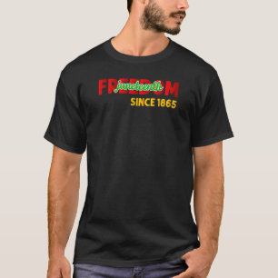T-shirt Le 11 juin est ma fête d'indépendance 1865 Black P