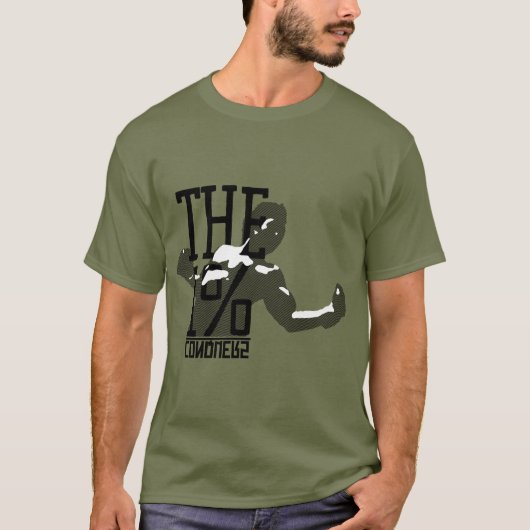 T-shirt le 1% conquiert (Devant)