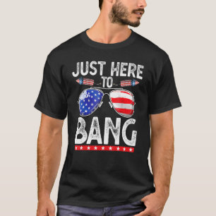 T-shirt Le 4 Juillet Juste Ici Pour Bang 4 juillet Hommes 