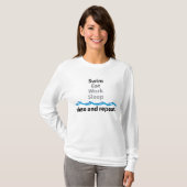 T-shirt Le bain mangent le sommeil de travail (Devant entier)