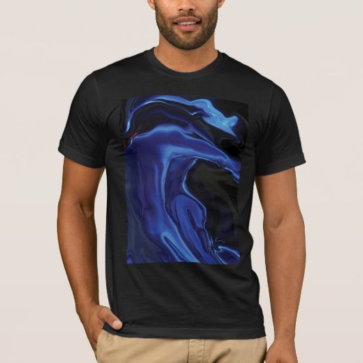 T-shirt Le baiser bleu (Devant)