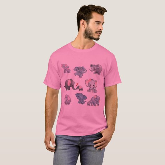 T-shirt Le bal des éléphants (Devant entier)