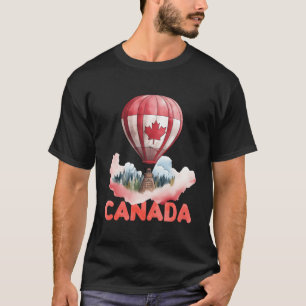 T-shirt Le Ballon À Air Chaud Canadien Est Une Chemise À F