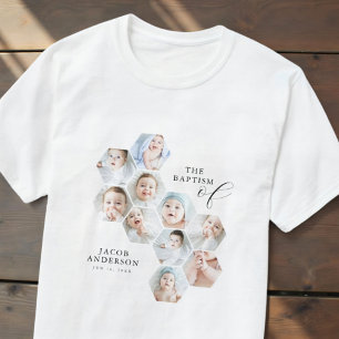 T-shirt Le Baptême Moderne 10 Photo Collage