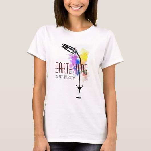 T-shirt Le Bartending est ma passion (Devant)