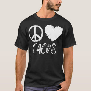 T-shirt Le basculement de Tacos Peace Love