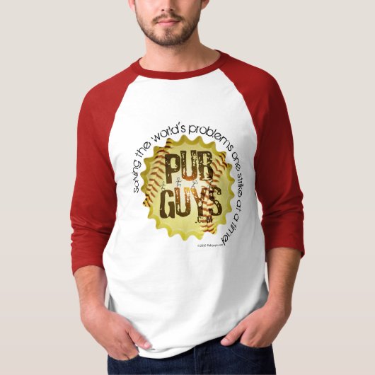 T-shirt Le base-ball d'amour de PubGuys (Devant)