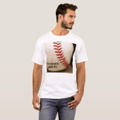 T-shirt le base-ball, le disque est toujours 61. (Devant entier)