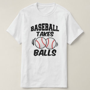 T-shirt Le base-ball prend à des boules la chemise des