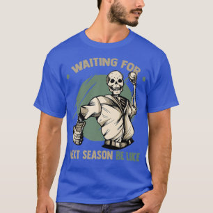 T-shirt Le Baseball En Attente De La Saison Net Soit Comme