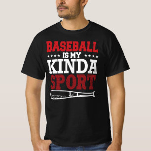 T-shirt Le baseball est ma jupe sport masculine Kinda