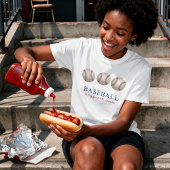 T-shirt Le baseball est ma saison préférée